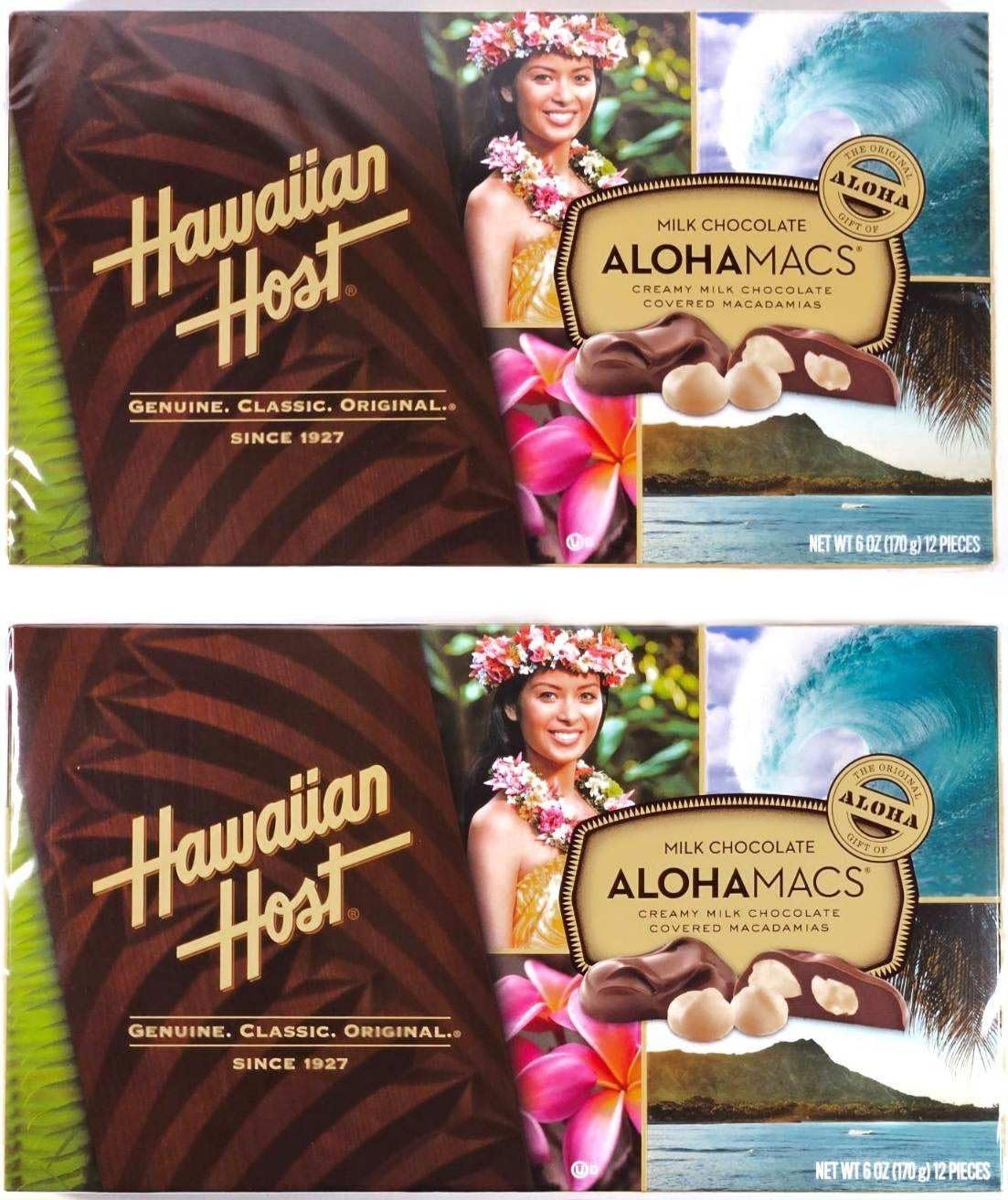 Hawaiian Host Aloha Macs Milk Chocolate Macadamia Nuts Delight