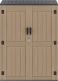 DWVO 59 Cu. Ft. Vertical Storage Shed - Tall Weatherproof Cabinet