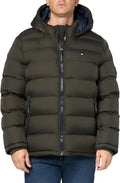 Tommy Hilfiger Men's Hooded Puffer Jacket - Warm, Everyday Layer