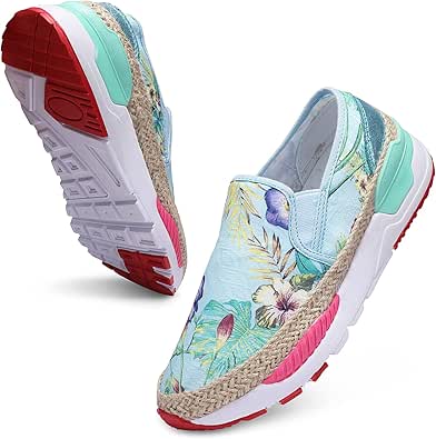 UUBARIS Women's Embroidered Floral Loafers for Casual Style