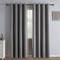 Light Grey Blackout Curtains 84 in Length 2 Panels Set - Deep Room