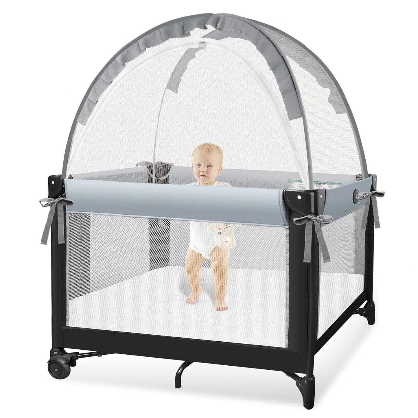 Pack N Play Tent - Mini Crib Tent for Baby Safety and Comfort