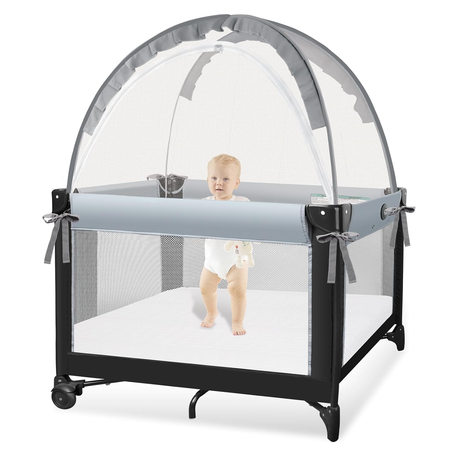 Pack N Play Tent - Mini Crib Tent for Baby Safety and Comfort