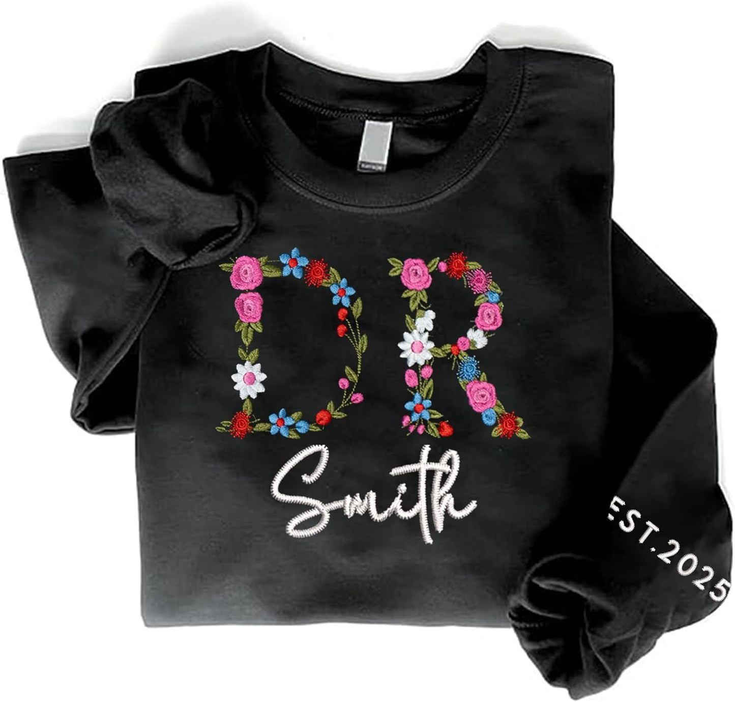 Personalized Floral Doctor Sweatshirt - Perfect Gift!