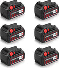 6.0Ah Replacement Battery for Milwaukee M18 Tools - 6 Packs