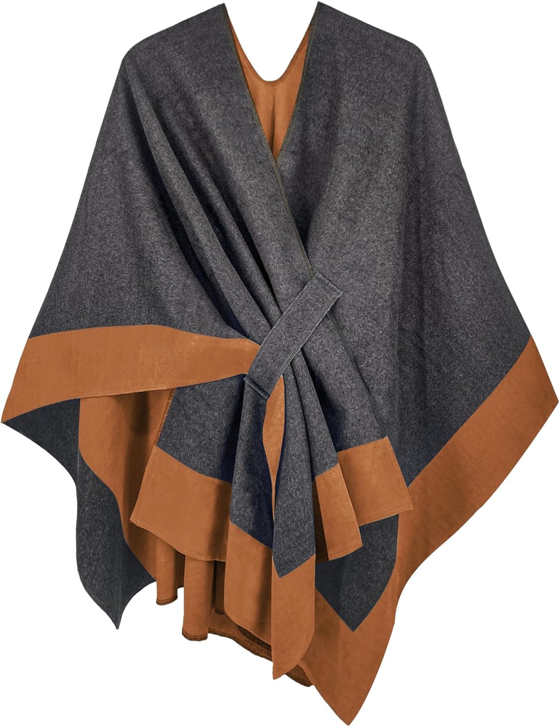 Moss Rose Women's Shawl Wrap Poncho for Fall and Winter Wear