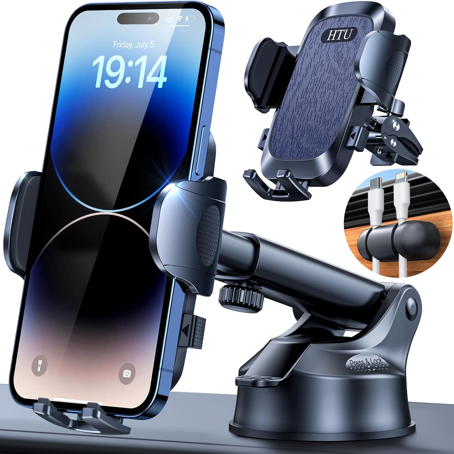 98LBS Strongest Suction Car Phone Mount for All Smartphones