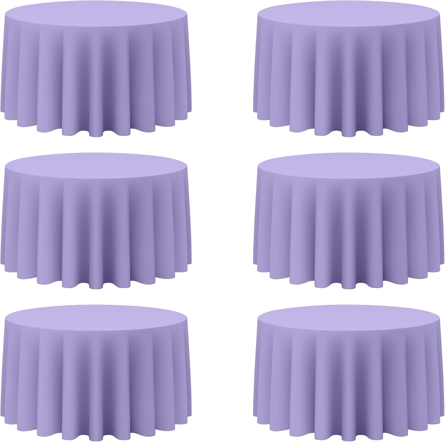 Lavender Round Tablecloths 120 Inch for Elegant Events