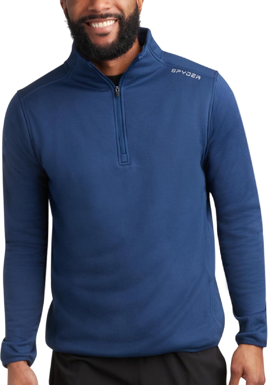 Spyder Mens Quarter Zip Pullover Sweatshirt for Active Comfort