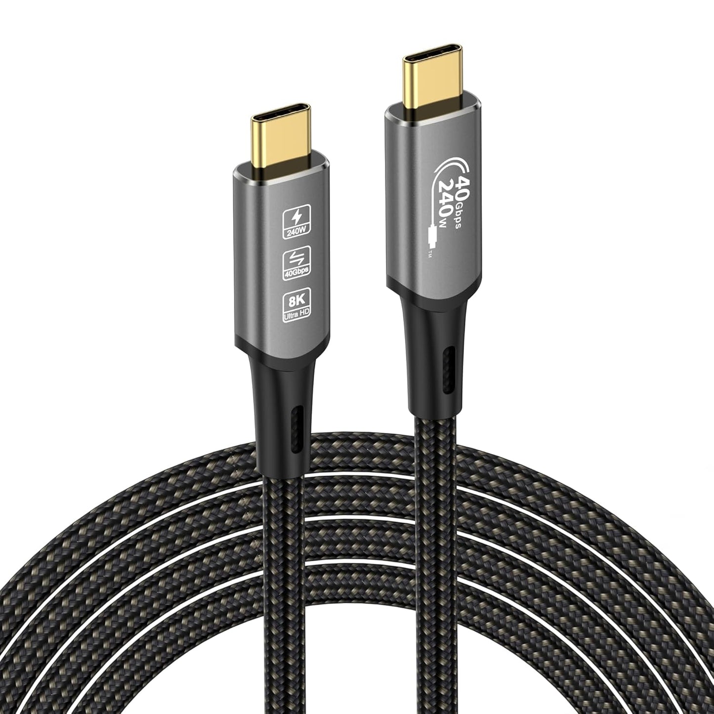 8K Thunderbolt 4 Cable 40Gbps Fast Charge