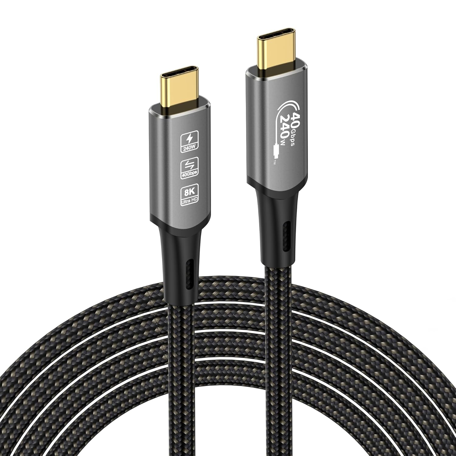 8K Thunderbolt 4 Cable 40Gbps Fast Charge