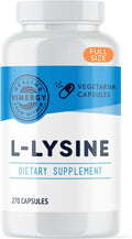 L-Lysine 500mg Daily Capsules - Vegan Support for Skin & Metabolism