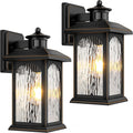Motion Sensor Outdoor Sconce 2-Pack - Retro Dusk-to-Dawn Porch Lights