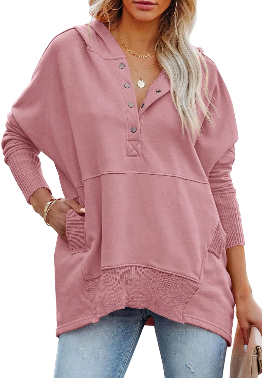 PRETTYGARDEN Women's Casual Long Sleeve Zipper Sweatshirt Tops