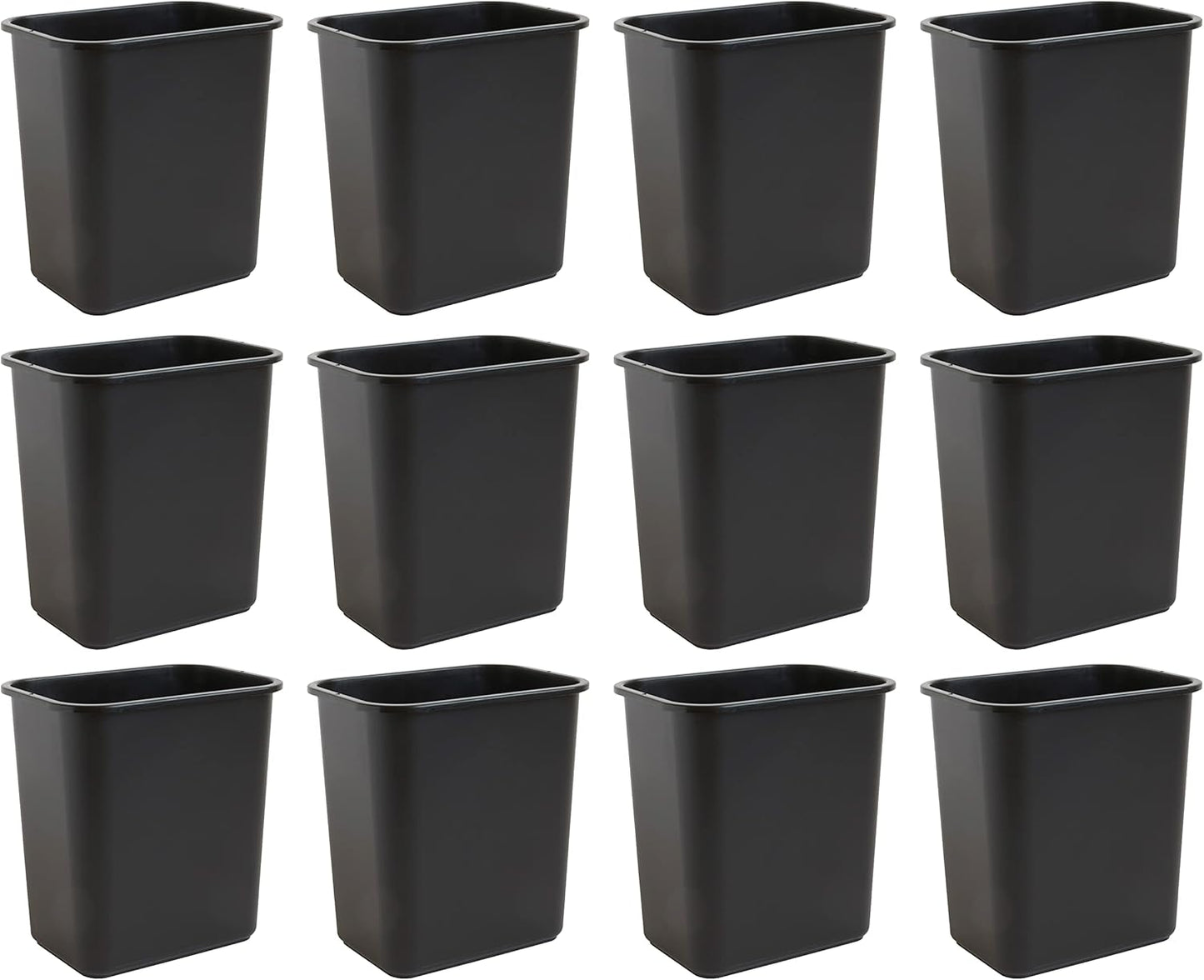 7 Gallon Space Saving Trash Wastebasket for Small Spaces