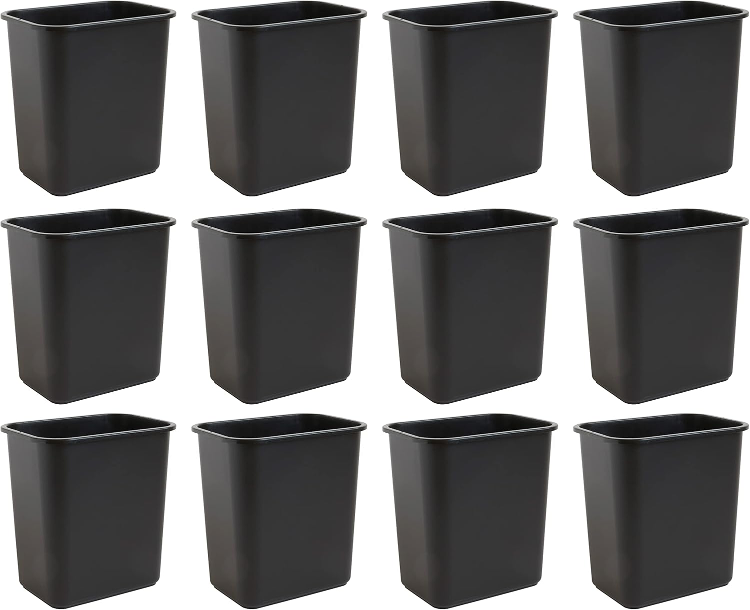 7 Gallon Space Saving Trash Wastebasket for Small Spaces