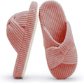 Chantomoo Slippers for Women Corduroy Bow Crossbands - Cloudlike