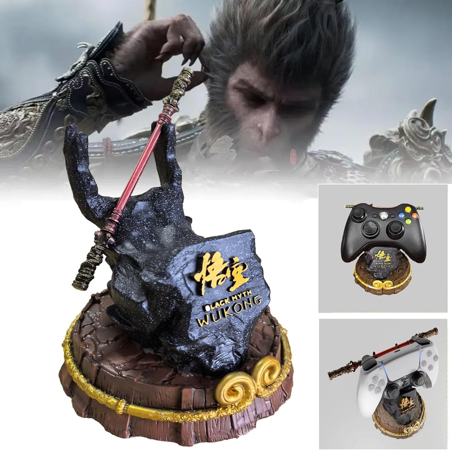 Black Myth Game Controller Display Stand for Xbox PS5 PS4 PC