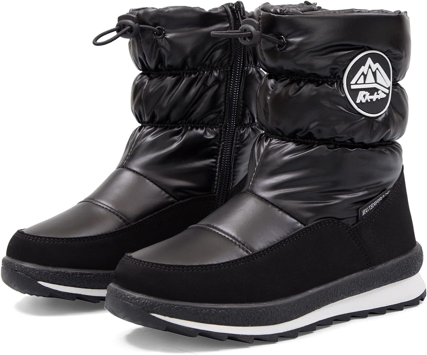 K KomForme Kids Snow Boots: Waterproof Winter Footwear for Fun