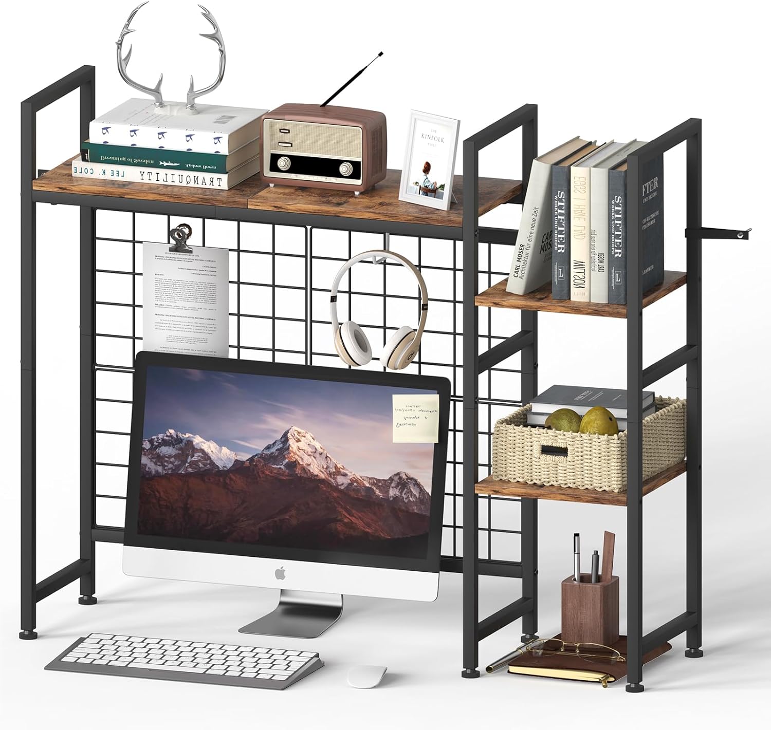 NOVIMANGO 37.4 Desk Hutch Organizer