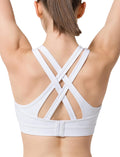 Yvette Women High Impact Sports Bras Criss Cross Back for Plus Size