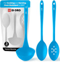 Silicone Ladle & Spoons Set - High Heat Nonstick Safe Kitchen Utensils
