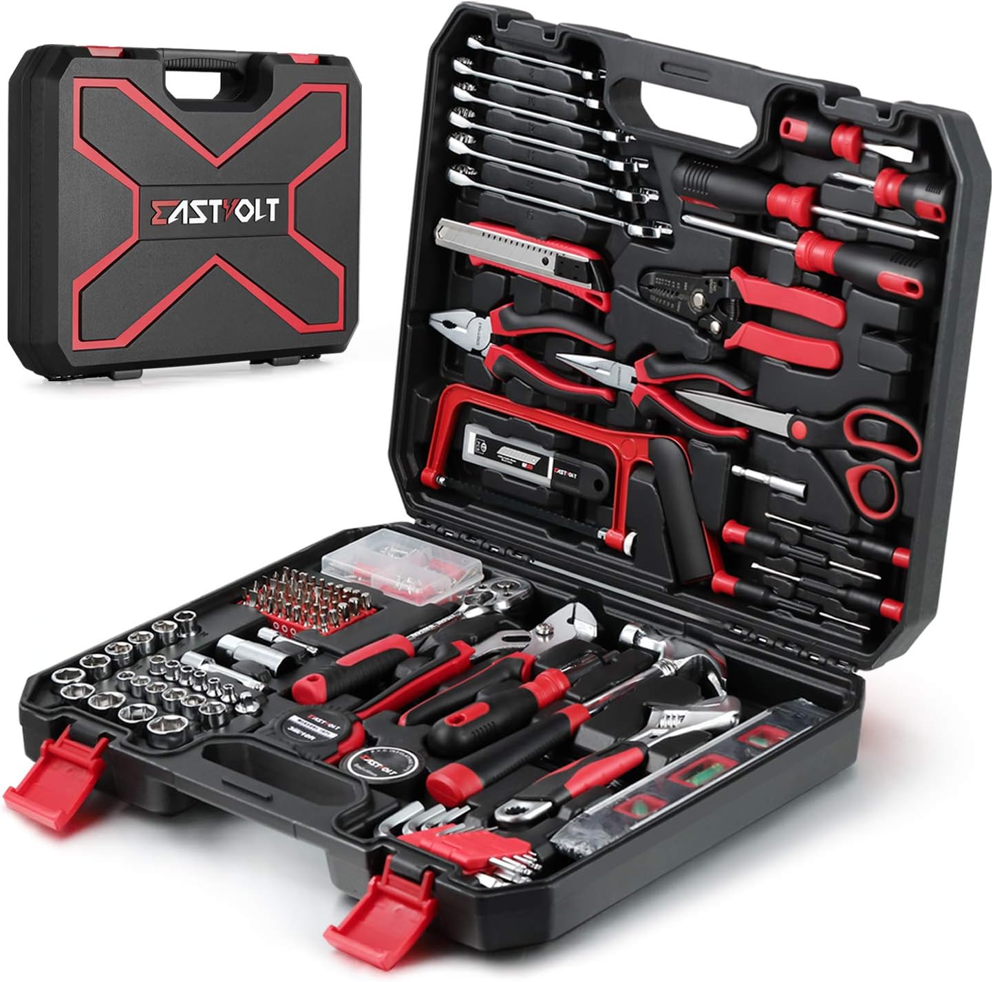 Eastvolt 218-Piece Household Tool Kit for Homeowners and DIYers