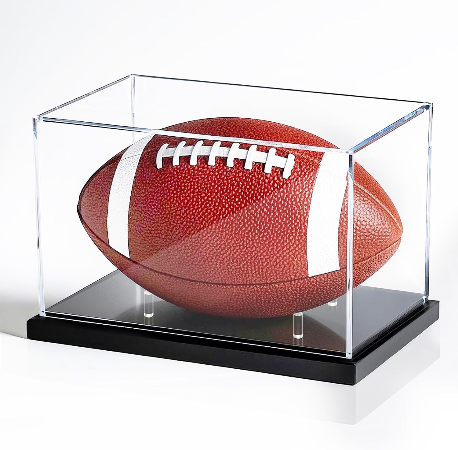 Football Display Case for Autographed Memorabilia - No Assembly