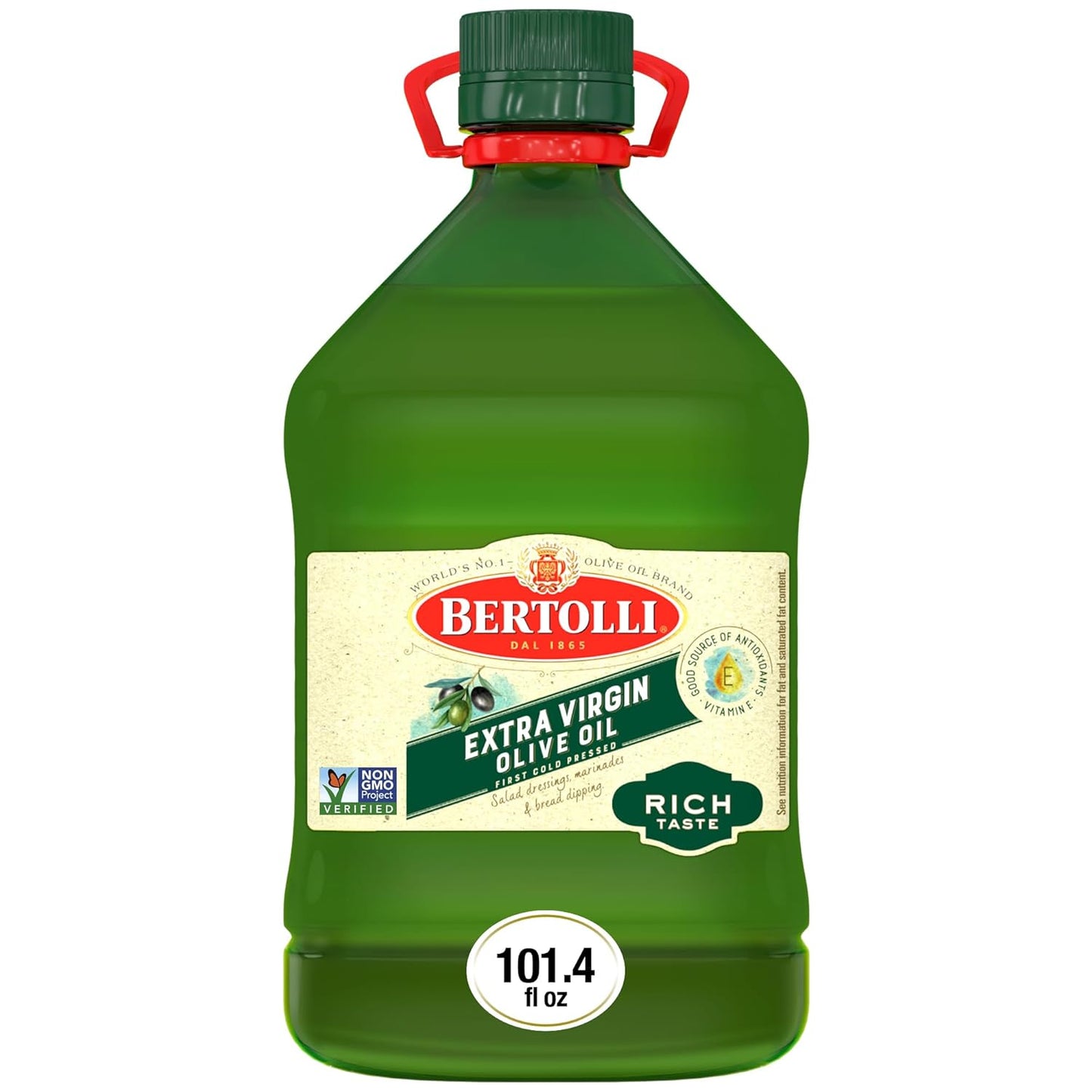 BERTOLLI RICH EXTRA VIRGIN OLIVE OIL 101 OZ for Culinary Delights
