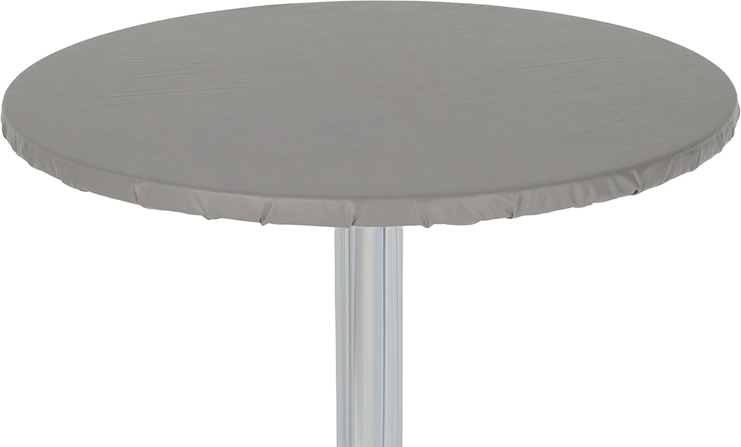 Heavy Duty Vinyl Round Fitted Tablecloth with Flannel Backing
