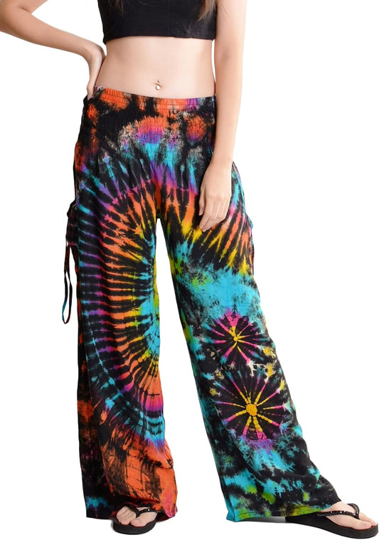 Orient Trail Women's Cold Dyed Wide Leg Palazzo Yoga Pants