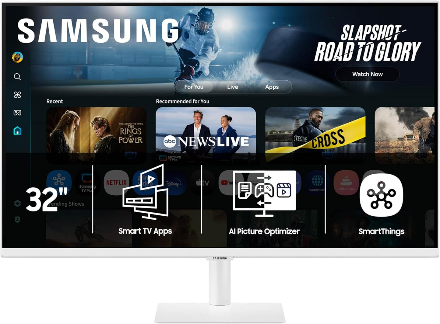 Samsung 32 Smart Monitor M7 with 4K UHD and Gaming Hub Features