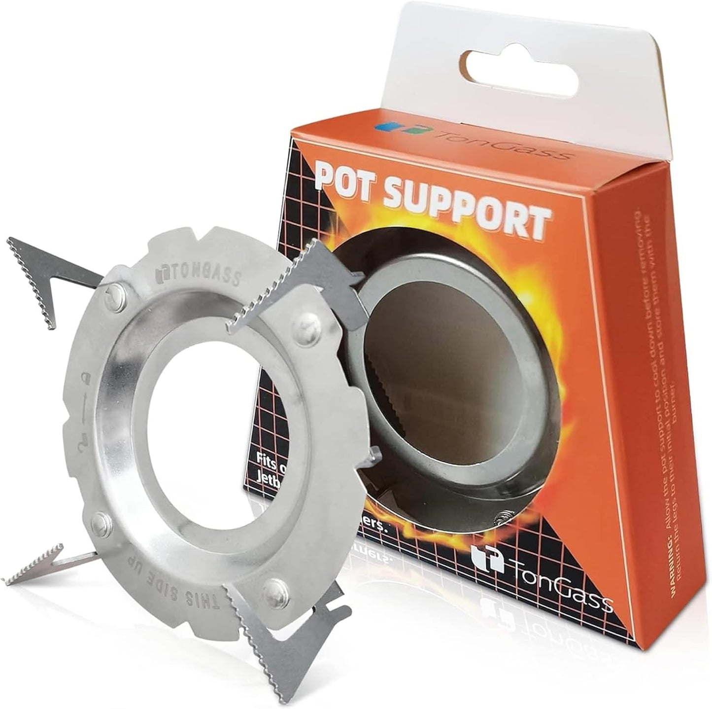 TonGass Stainless Steel Pot Support: For Larger Skillets!