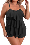 B2prity Women Plus Size Tankini Two Piece Tummy Control - Flattering