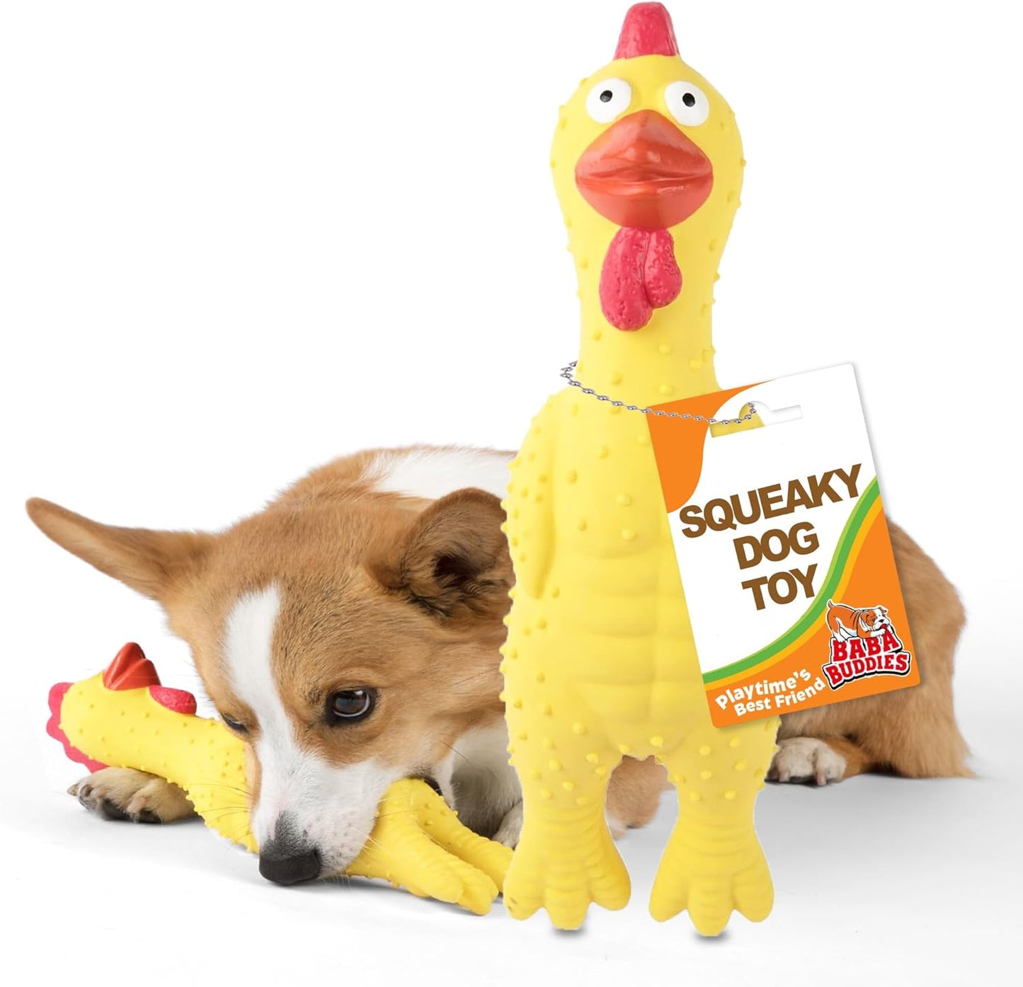 Baba Buddies: Natural Latex Squeaky Dog Toy