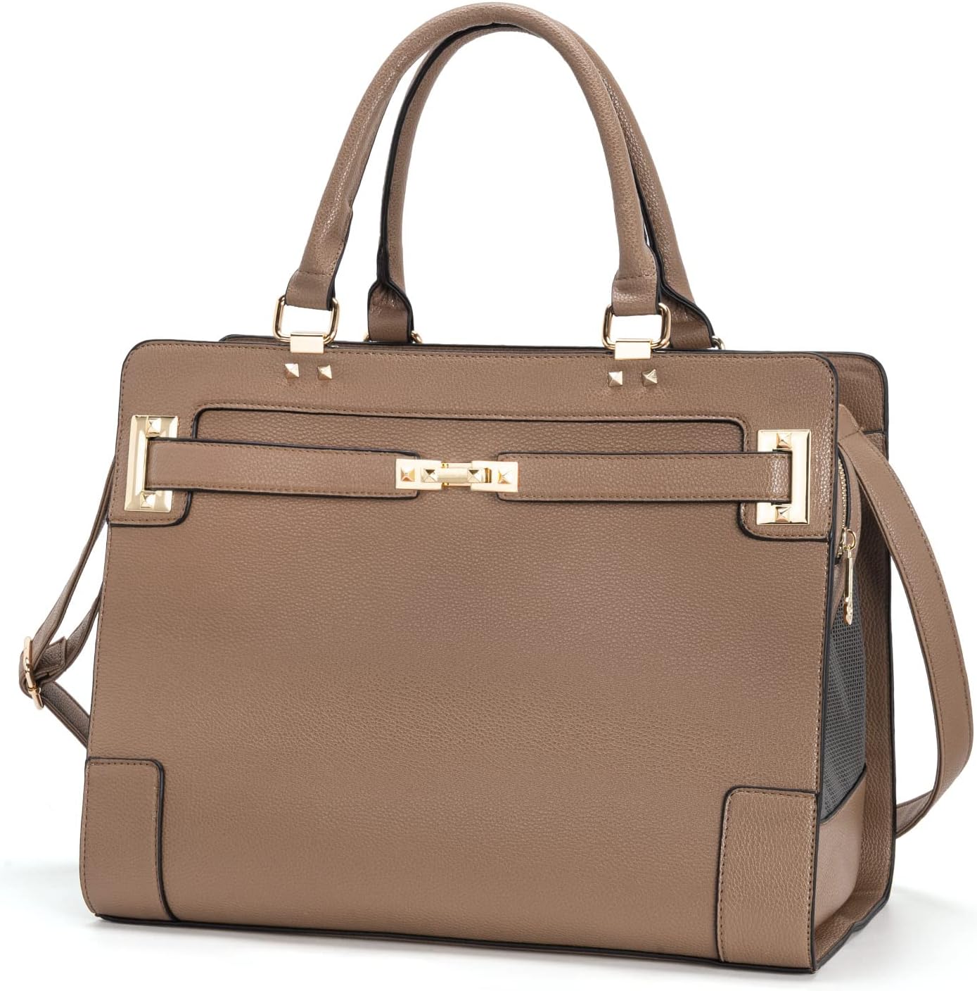Fashion Pet Carrier Soft-Sided Leather Handbag for Small Pets