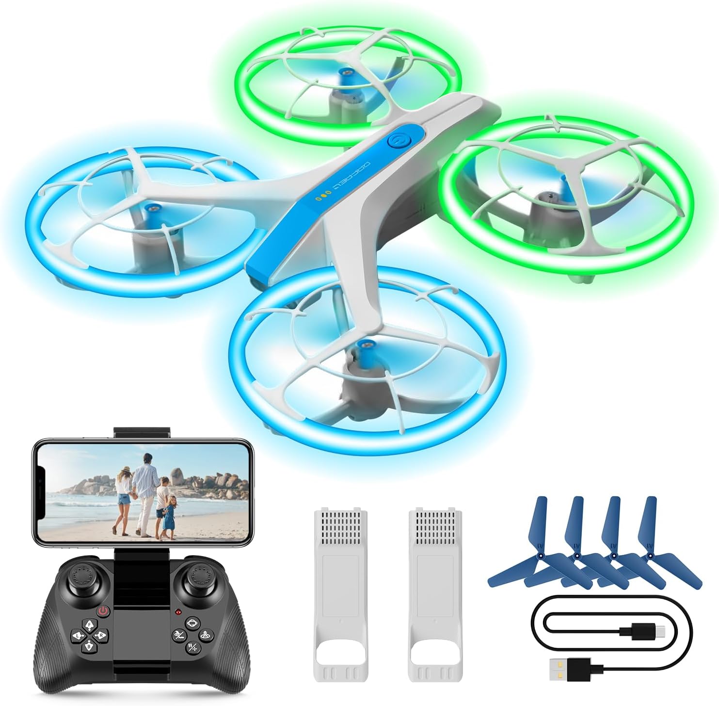 4DRC Mini Drone: HD Camera, Easy Take Off/Land, Gravity Control