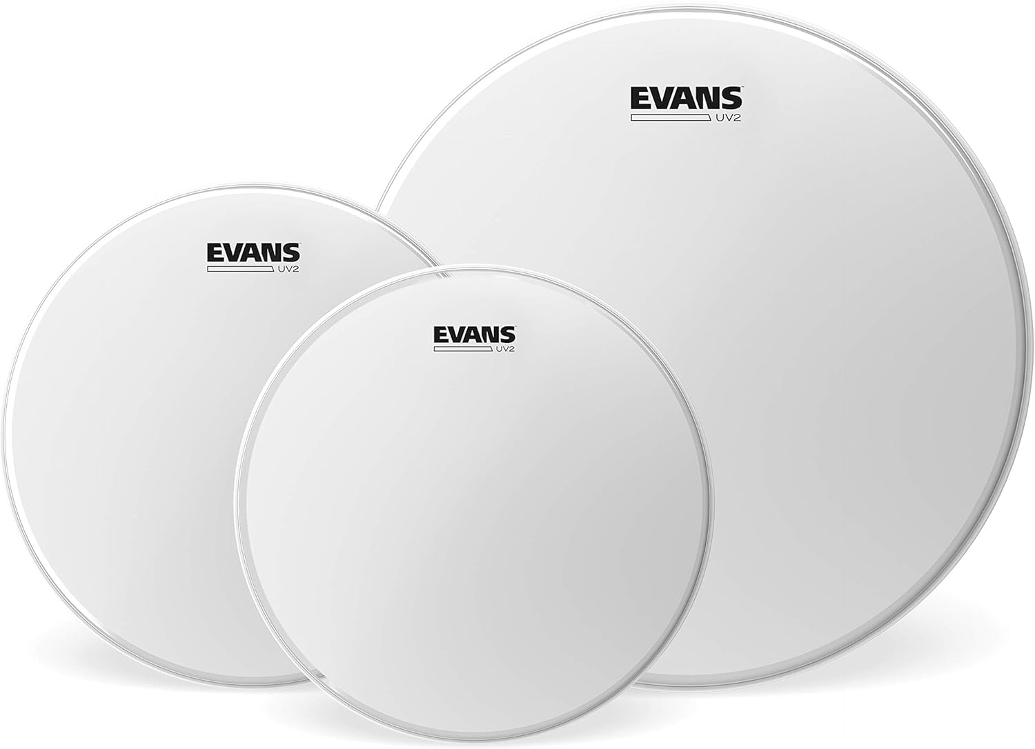 Evans UV2 Coated Tom Pack - Superior Drum Heads for Musicians
