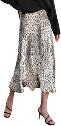 Elegant High Waist Midi Skirt for Women by Zeagoo - Stylish Choice