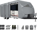 DikaSun Travel Trailer RV Cover 20-22ft - Windproof Waterproof UV