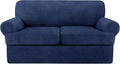 T Cushion Loveseat Slipcover 3 Piece Set - Plush Fit for 58-66in Sofas