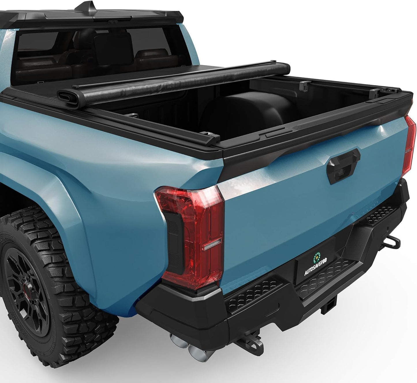 AUTOSAVER88 Soft Roll-Up Tonneau Cover for 2024 Tacoma 5ft Bed