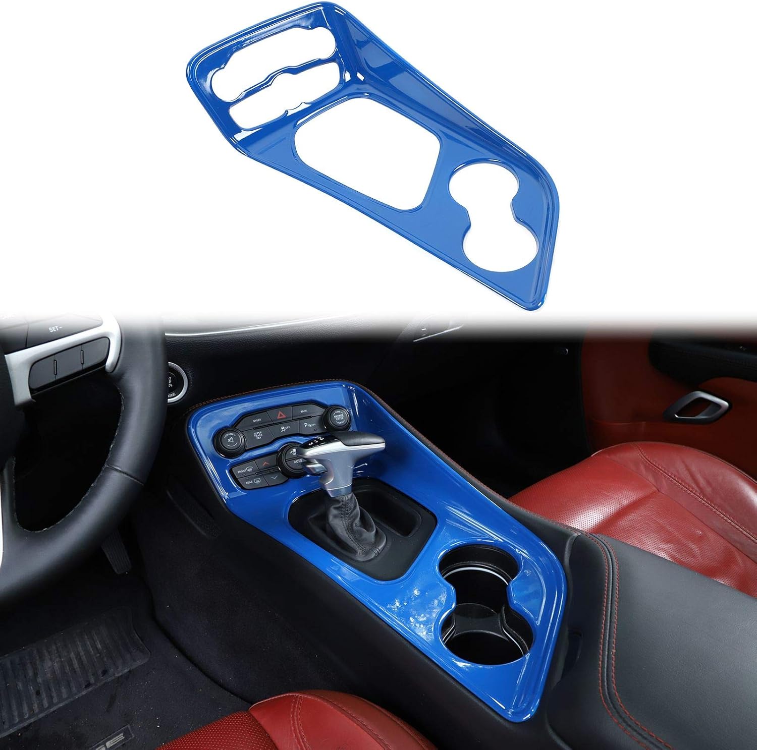 Voodonala Gear Shift Shifter Panel Cover for Dodge Challenger