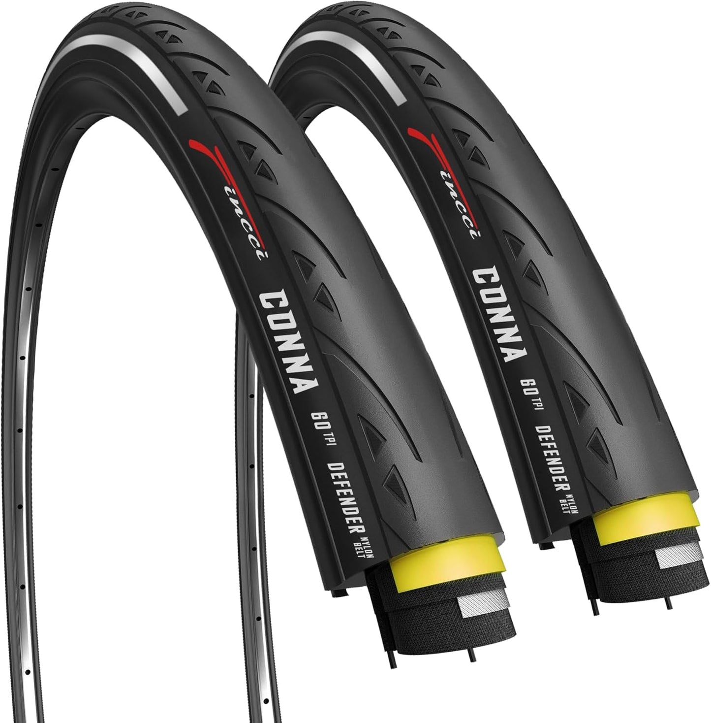 Fincci Conna 700x23c Tires for Road Bike Racing and Touring