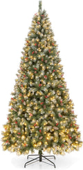 Goplus 9 ft Pre-Lit Christmas Tree - Full, Pre-Lit Centerpiece