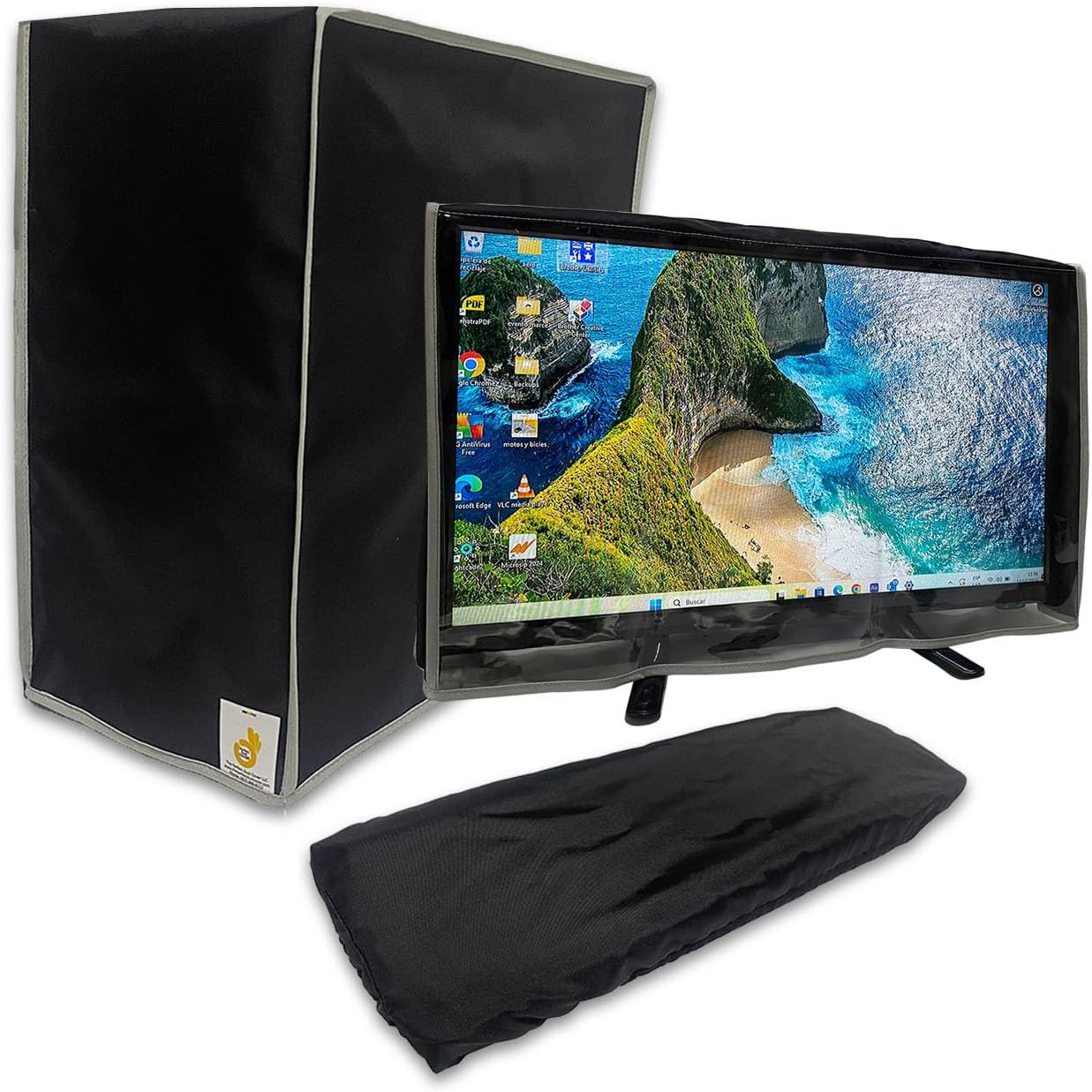 3-Piece Waterproof Computer Dust Covers