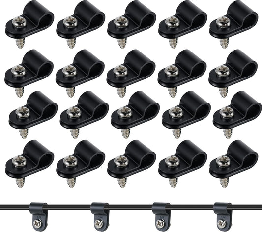 50 Pack Outdoor Cable Clips - Easy Cord Management
