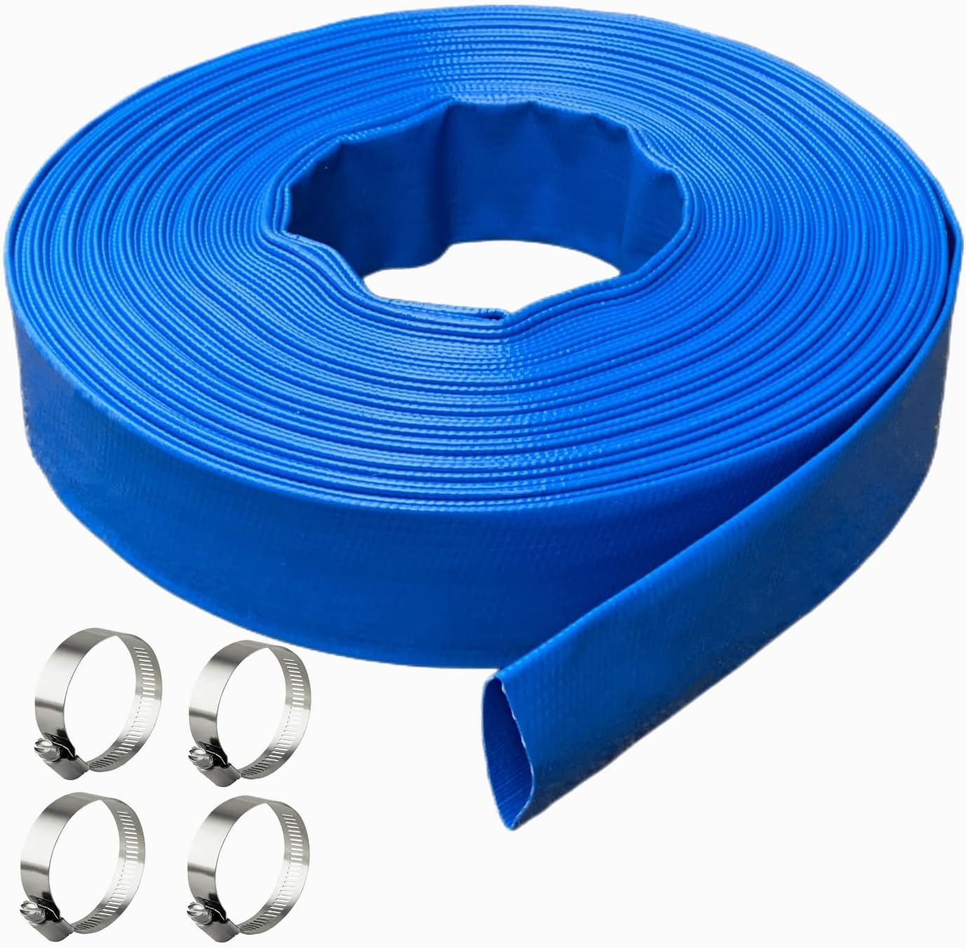 1 IN x 100 FT Heavy Duty Pool Backwash Hose for Inground Pools