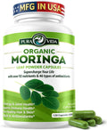 PURA VIDA MORINGA Capsules Single Origin Moringa Powder Organic