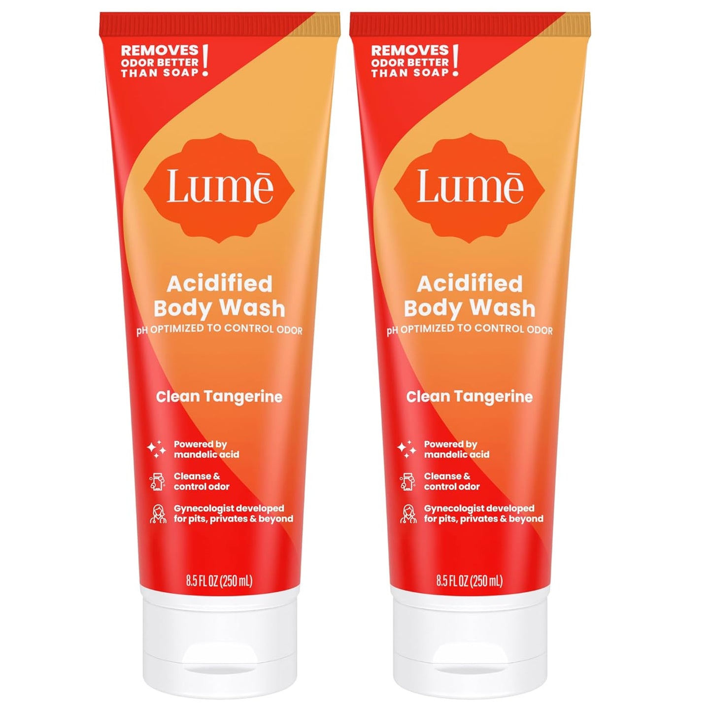 Lume Acidified Body Wash for 24 Hour Odor Control and Care